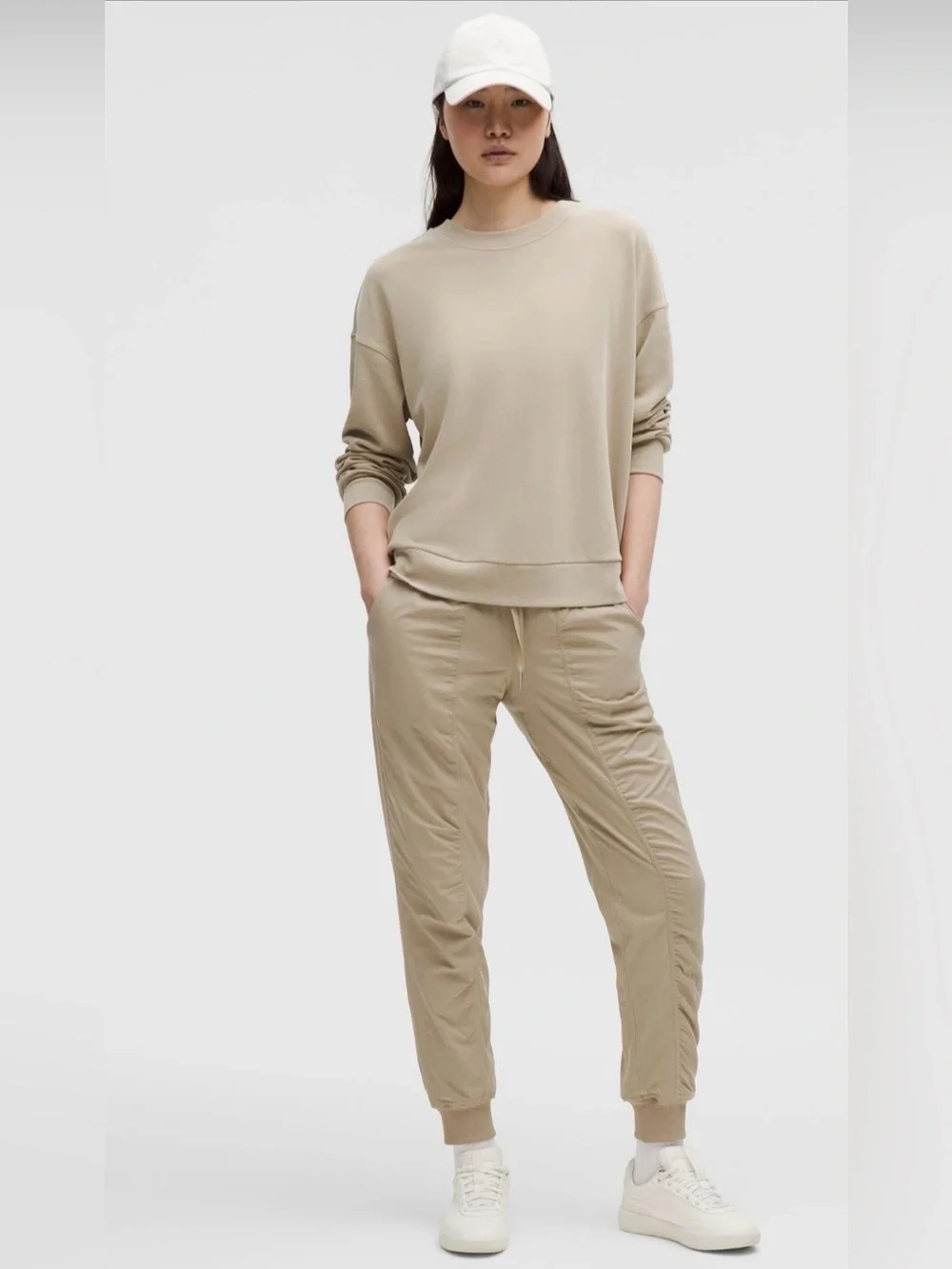 Lululemon Dance Studio Mid-Rise Jogger Full Length 29” Sheer Oak Size 10